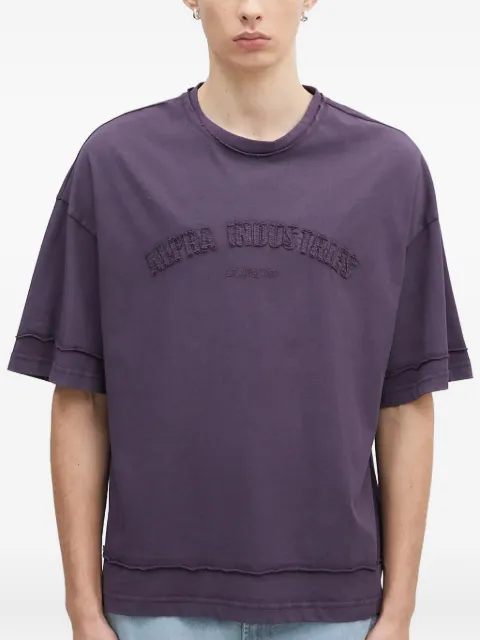 Alpha Industries Open Edge embroidered T-shirt Purple 148505