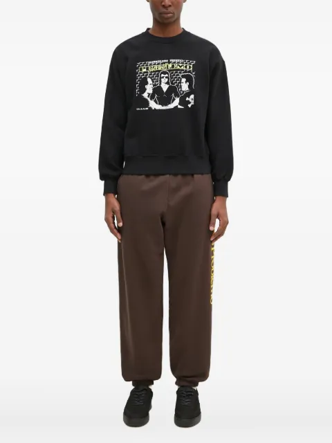 Aries crew-neck graphic-print sweatshirt Black NP2000402
