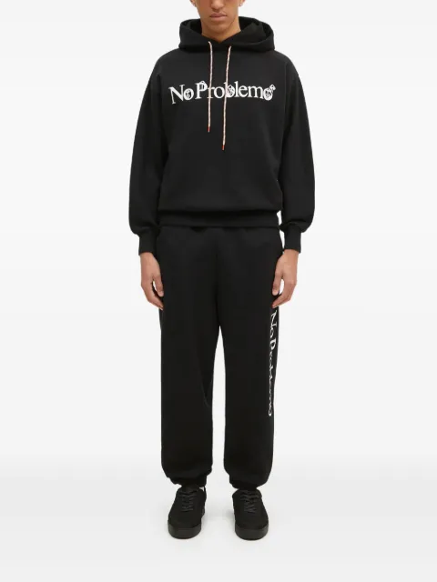 Aries No Problem drawstring hoodie Black NP2001402
