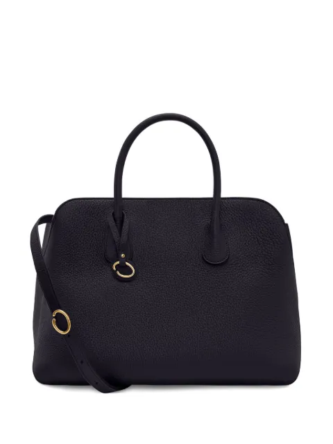 Oscar de la Renta Ivy textured leather tote bag Black 00NH162PLTINK
