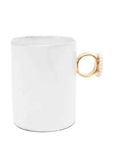 Astier De Villatte x Serena Carone Fayum Portrait of Man mug White TSSSRN132