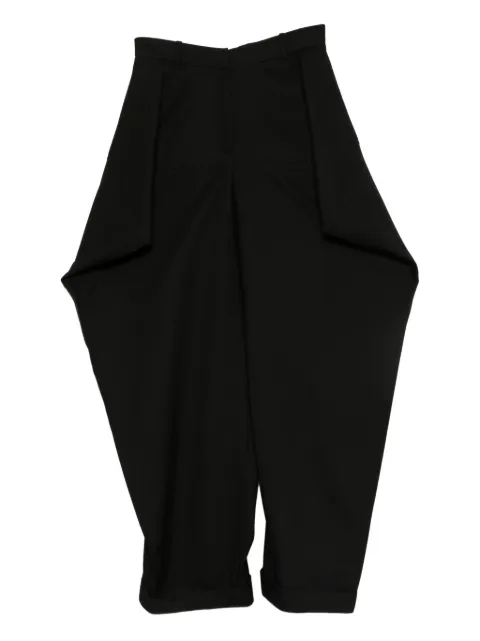 Viktor & Rolf triangle pleated wool trousers Black WB0030099425