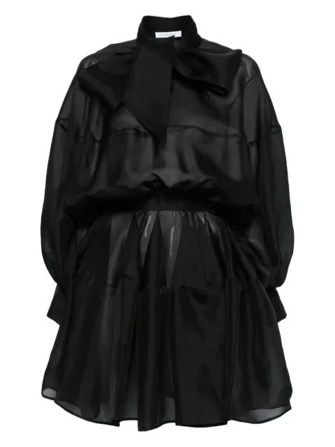 Viktor & Rolf pussy-bow mini dress Black WD0150099425