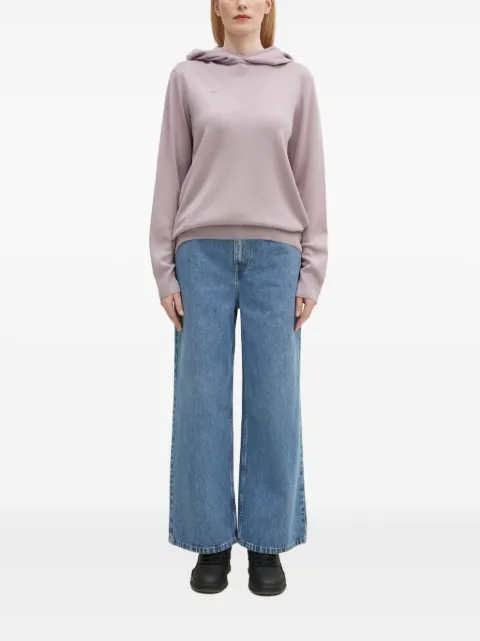 Pangaia drop-shoulder hoodie Purple 10001273