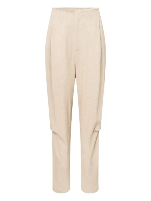 Elena Velez organic linen trousers Neutrals EV052Y003