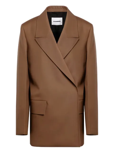 Jil Sander wool blazer Brown J02BN0184J40001