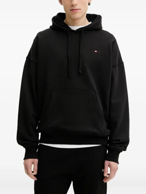 Diesel logo-embroidered hoodie Black A149410GRAC