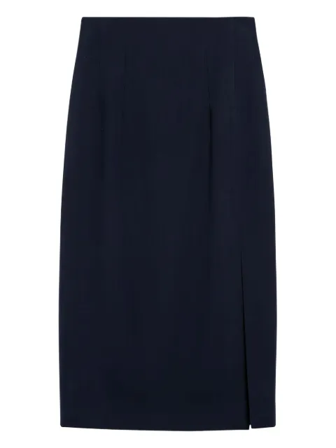 Margaux Lonnberg high-waisted midi skirt Blue MALROWO