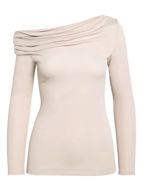 Givenchy asymmetric draped top Neutrals BW61BL316L