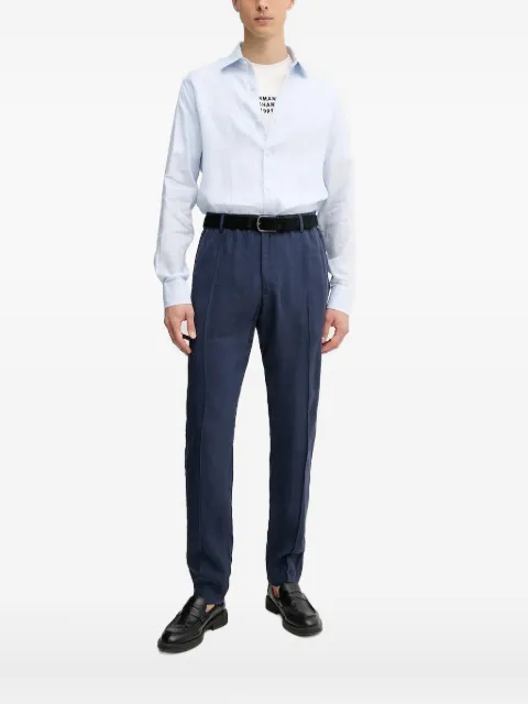 Paul & Shark striped linen shirt Blue 25413010CF