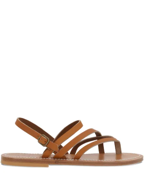 K. Jacques Nemesis strappy leather flat sandals Brown 0J314151