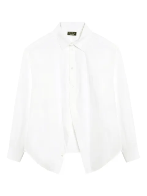 Balenciaga front-slit shirt White 814101TNM60