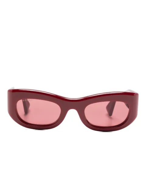 Gucci Eyewear logo-lettering sunglasses Red GG1809S