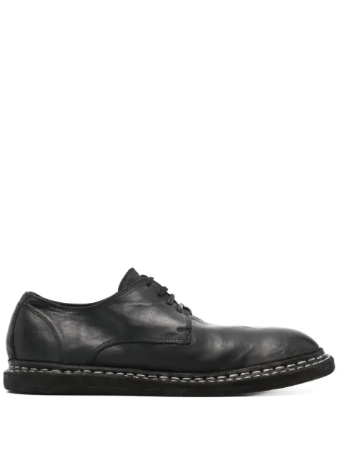 Guidi leather derby shoes Black 9920N