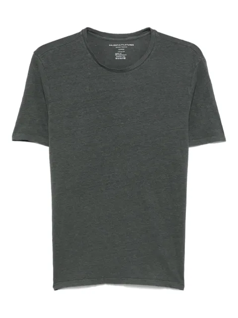 Majestic Filatures round-neck T-shirt Green MGD011HTS019