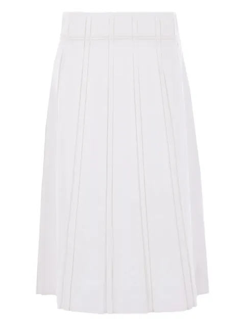 Jil Sander linen skirt White J02MA0256J60001