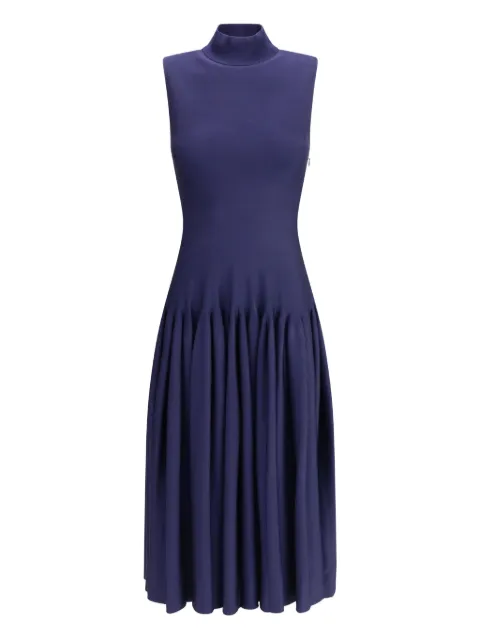 Alaïa knitted maxi dress Blue AA9R2645K032A