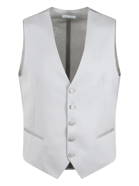 Tagliatore wool waistcoat Grey GFNK05ALIS070119U