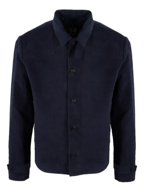 14BROS wool shirt jacket Blue 14134A4103XXX
