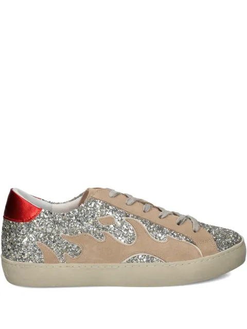 Gamin flame-embellished sneakers Neutrals 050019GM