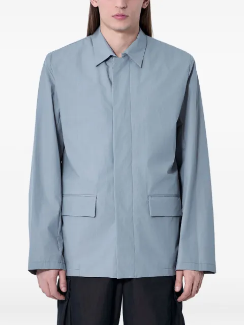 Rier flap-pocket cotton shirt jacket Grey JKT29PPXPOPELINEWAXEDINOXWAXED