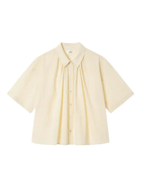 TOMBOY pleated short-sleeve shirt Neutrals 9105221183
