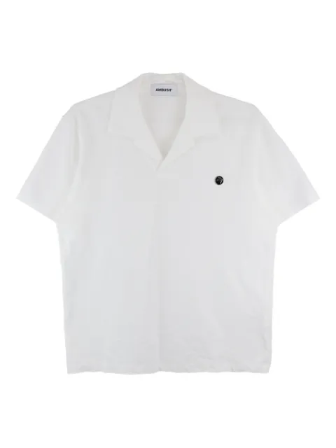 AMBUSH polo-collar short-sleeve T-shirt White 12115323