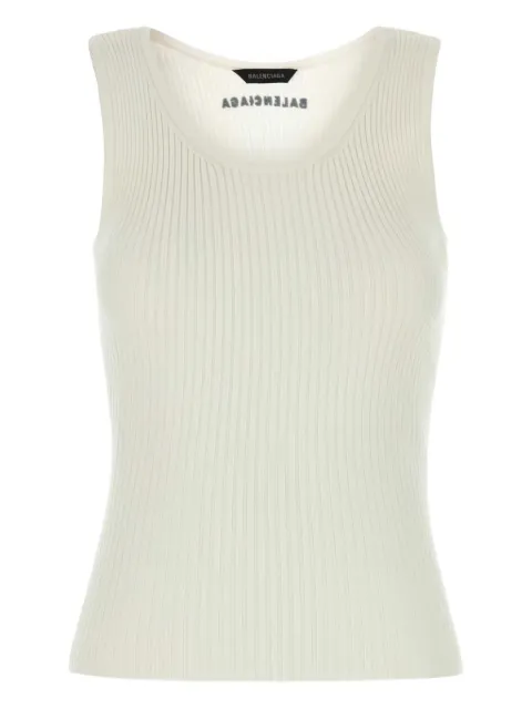 Balenciaga ribbed tank top White 828090T1737