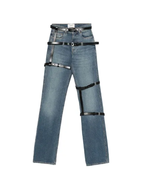 Coperni multi-belt five-pocket jeans Blue COPP146F2022