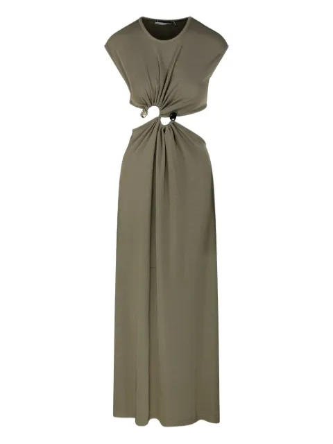 Christopher Esber twist-detail maxi dress Green 25013498