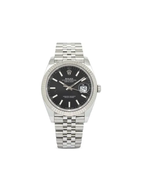 Rolex pre-owned Datejust 41mm Black 126334