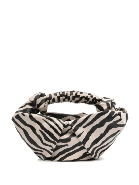 Simon Miller zebra-print knotted bucket bag Black S8499259