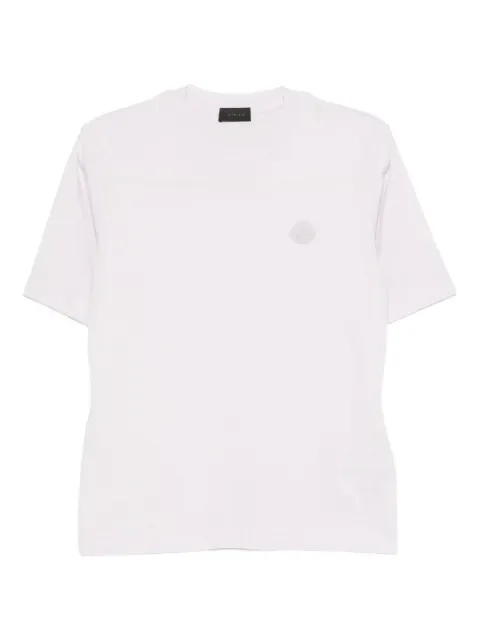 Moncler logo-patch short-sleeve T-shirt Pink K20938C0001789A17