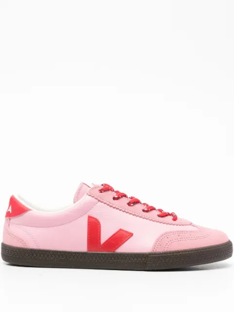 VEJA Volley Guimauve Pekin Eagle V-logo suede-panel sneakers Pink VO2021182