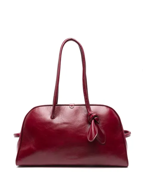 Jacquemus Le Turismo knot-detail leather shoulder bag Red BAU00417AC20C01