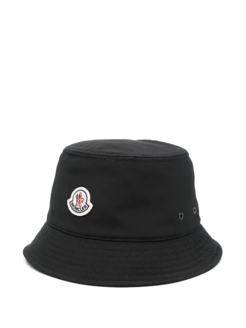 Moncler logo-patch bucket hat Black K20933B0003457843