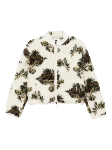 Moncler zip-up shearling-effect jacket Neutrals K20938G0003189B87