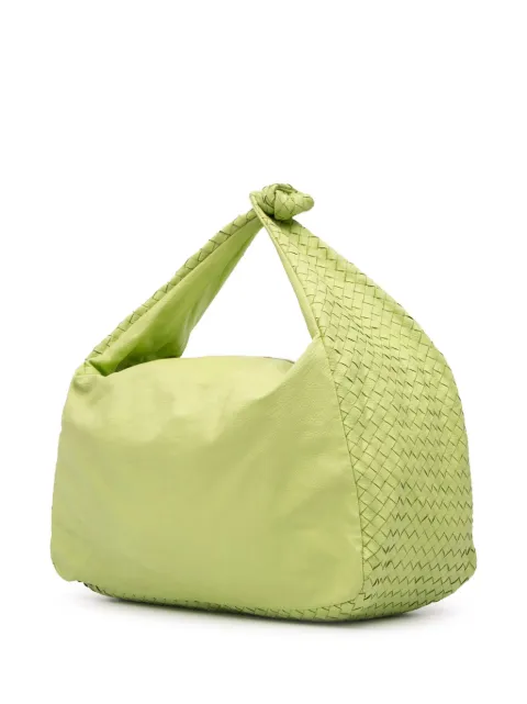 Bottega Veneta Pre-Owned 2000-2011 Nappa Intrecciato Knot hobo bag Green HLELK1LFTSLLY5RI