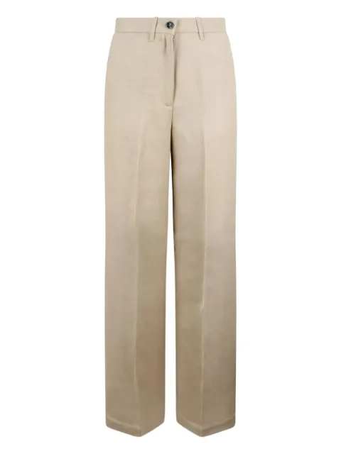 Nine In The Morning pressed-crease trousers Brown 9SS24KRN01