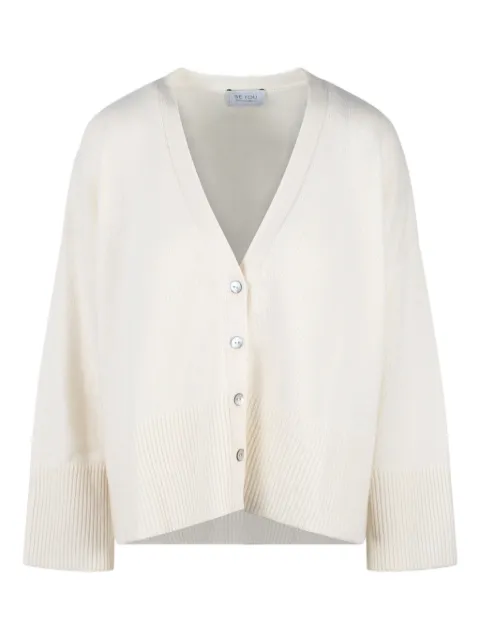 be you cashmere cardigan White CD3026F4
