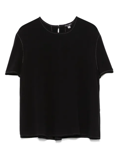 Giorgio Armani Pre-Owned 1990s silk blouse Black GA250PR