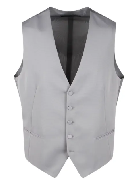 Tagliatore wool waistcoat Grey GFBK05ALIS070119U