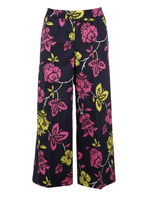 P.A.R.O.S.H. cotton cropped pants Blue D231451CEYLON