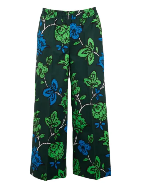 P.A.R.O.S.H. floral-print cotton trousers Green D231451CEYLON