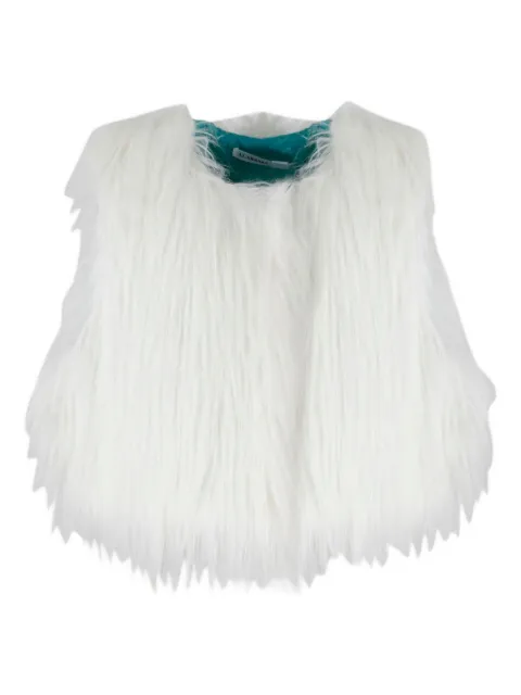 ALABAMA MUSE cropped vest White M650KO