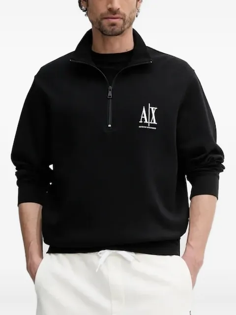 Armani Exchange logo-print sweatshirt Black XM000370AF10818NOS