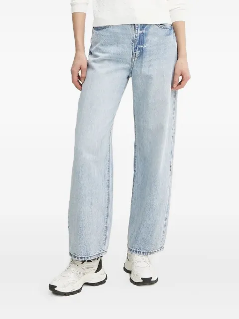 Armani Exchange light-wash logo-patch denim jeans Blue XW000100AF12860