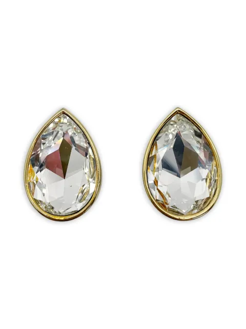 Jennifer Gibson Jewellery 1980s Sphinx crystal earrings Gold JGJSPHINXERG