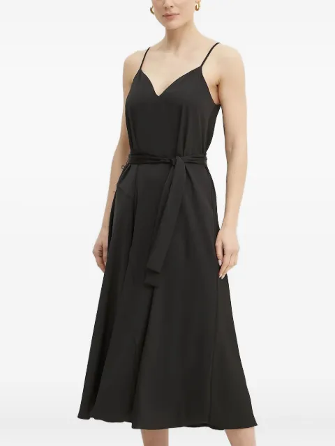 Armani Exchange V-neck belted midi dress Black XW000153AF10840