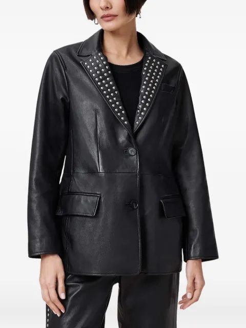 AllSaints studded leather blazer Black W037LC
